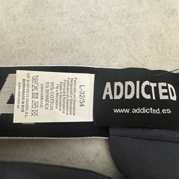 Addicted Jock Large / 32-34 note runs small New with tags 95% cotton /5% spandex - Picture 5 of 5